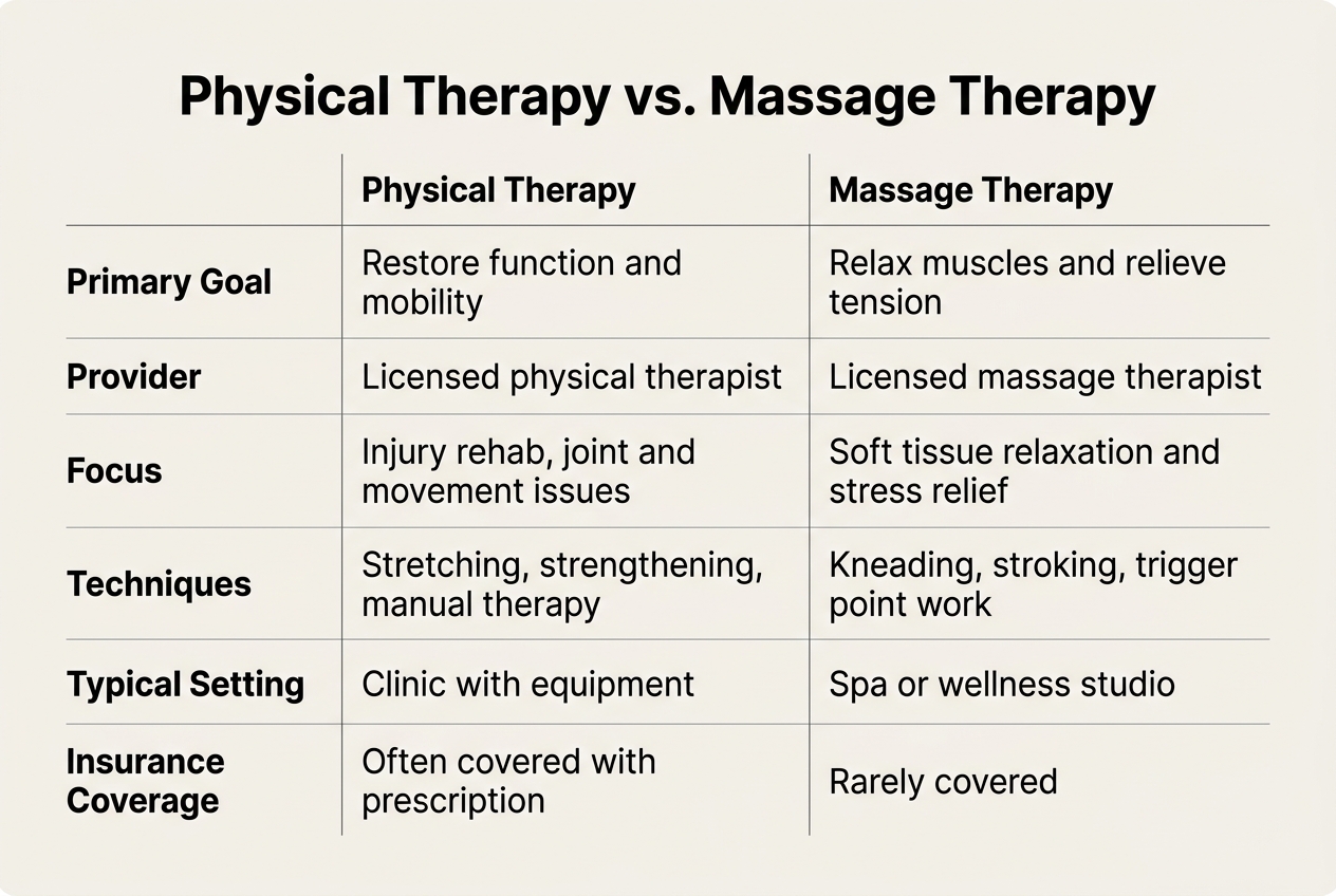 Understanding the Basics of Physical Therapy Massage — physical therapy massage