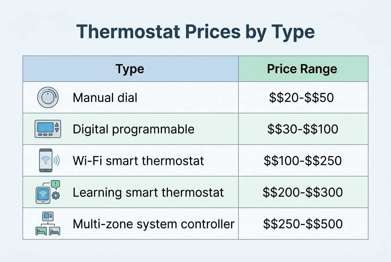 What Is the Average Thermostat Replacement Cost in 2026 — thermostat replacement cost