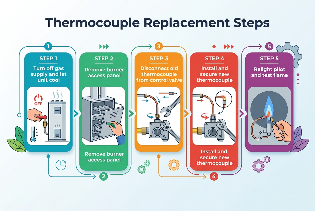Warning Signs Your Thermocouple Is Failing — thermocouple water heater replacement