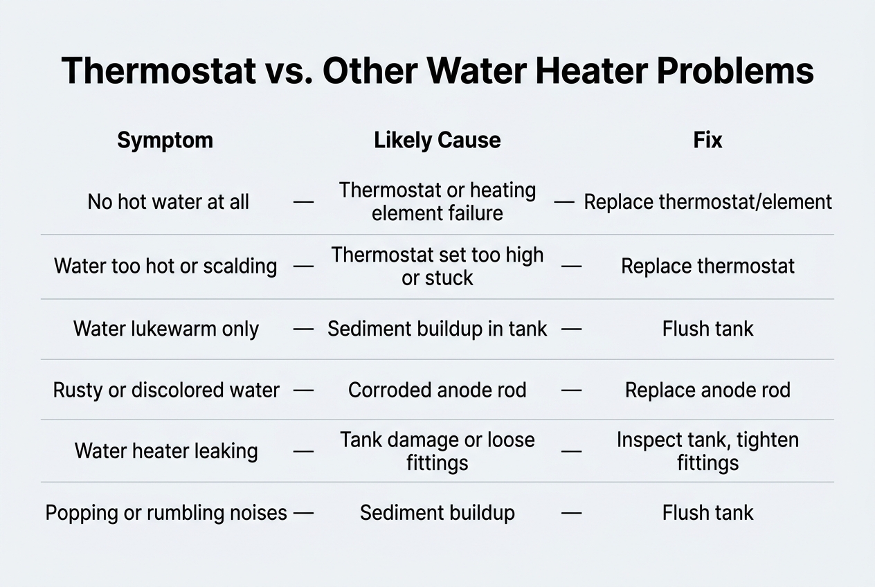 Signs You Need a Water Heater Thermostat Replacement — water heater thermostat replacement