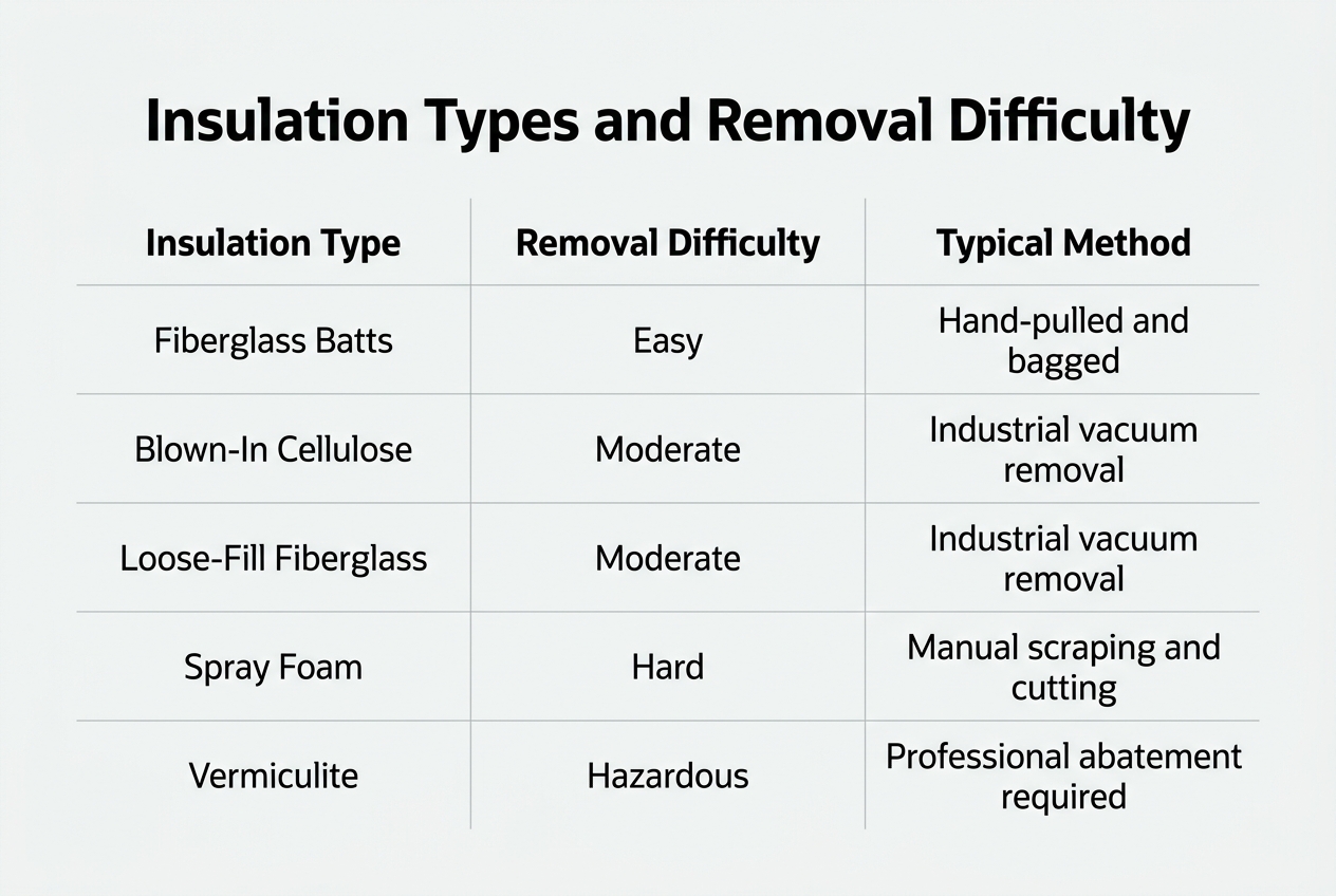 Common Reasons Homeowners Remove Old Insulation — insulation removal