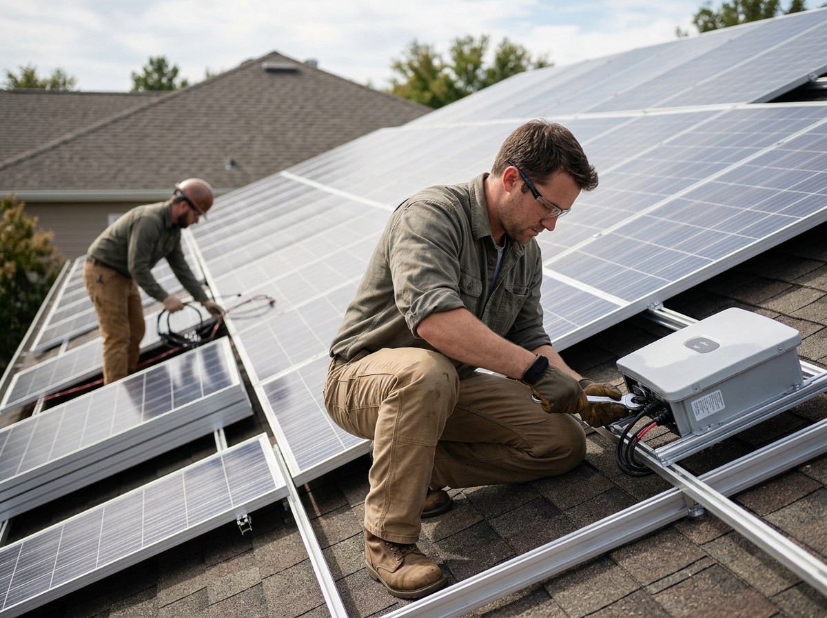 Major solar repair and replacement costs. Title: Big-Ticket Solar Expenses. Rows: Inverter replacement ($1,000-$2,500);