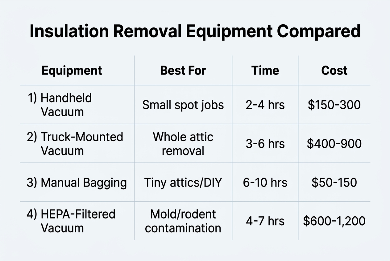 Signs Your Attic Insulation Needs to Be Removed — attic insulation vacuum