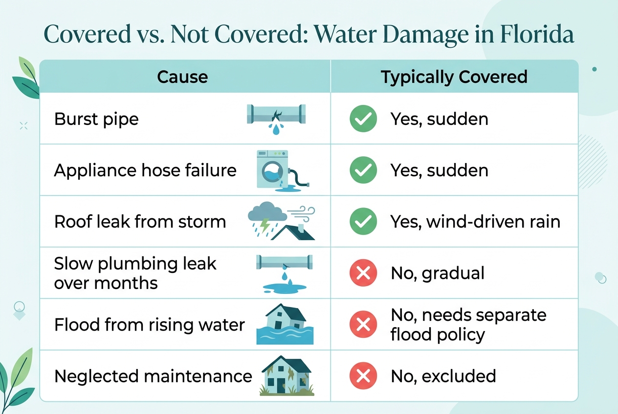 Does homeowners insurance cover water damage in Florida — does homeowners insurance cover water damage