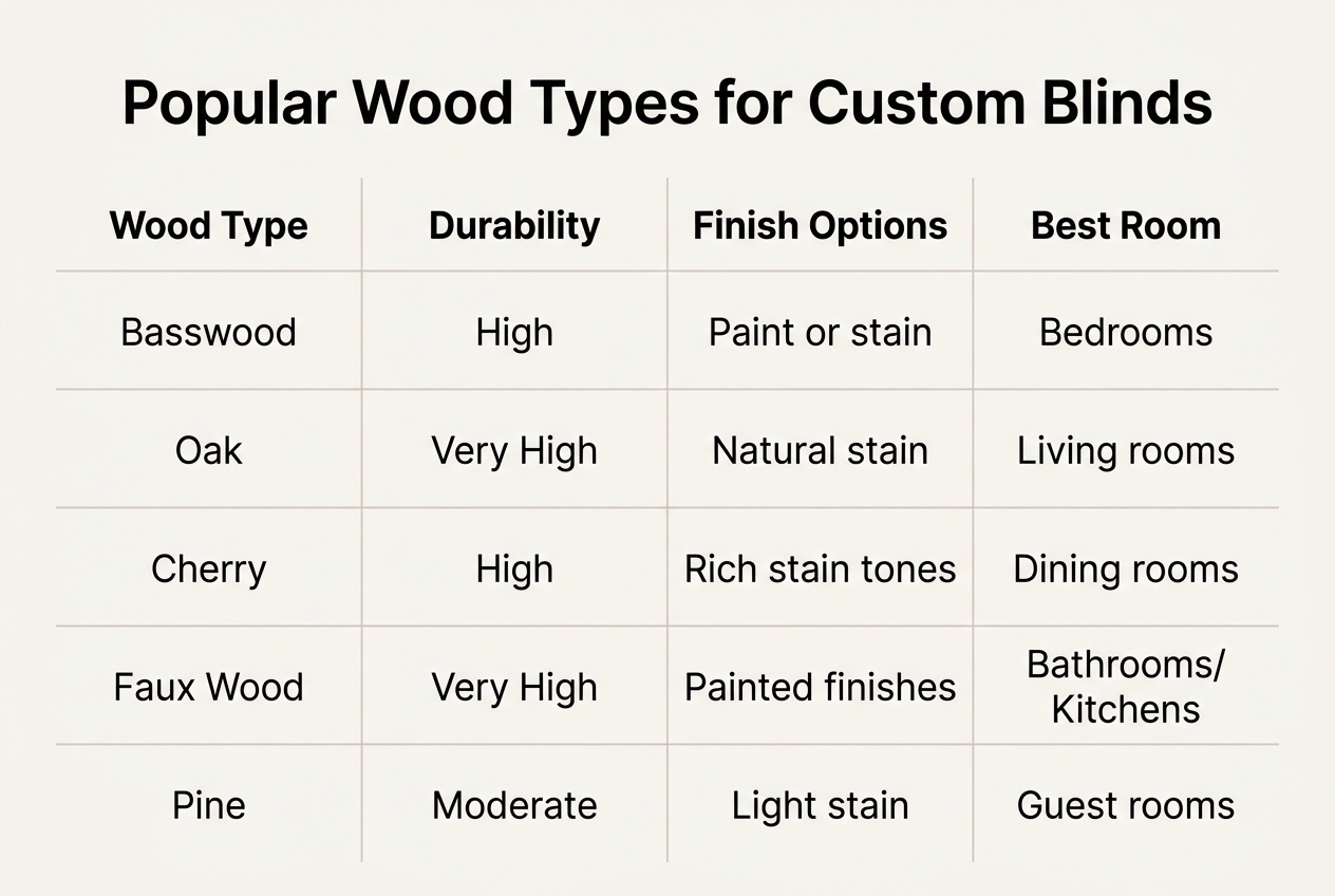 wooden blinds for windows