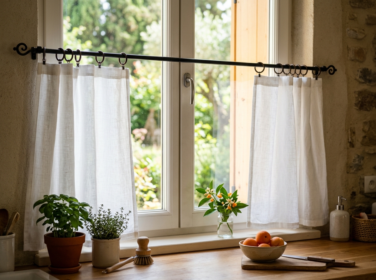kitchen window curtains