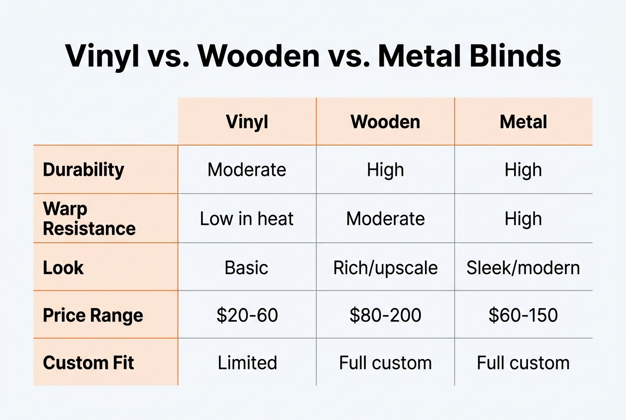Infographic: Comparison table titled Vinyl vs