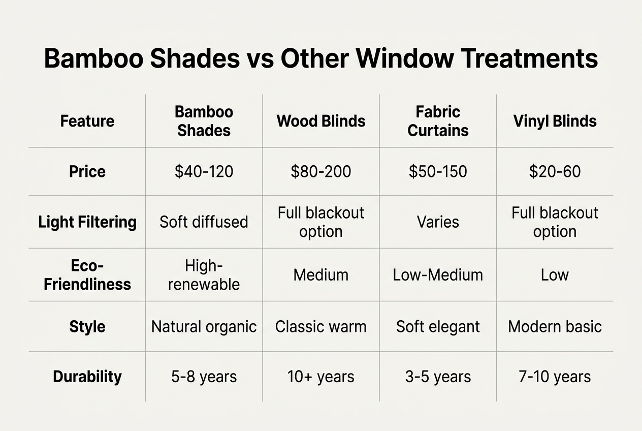 bamboo window shades