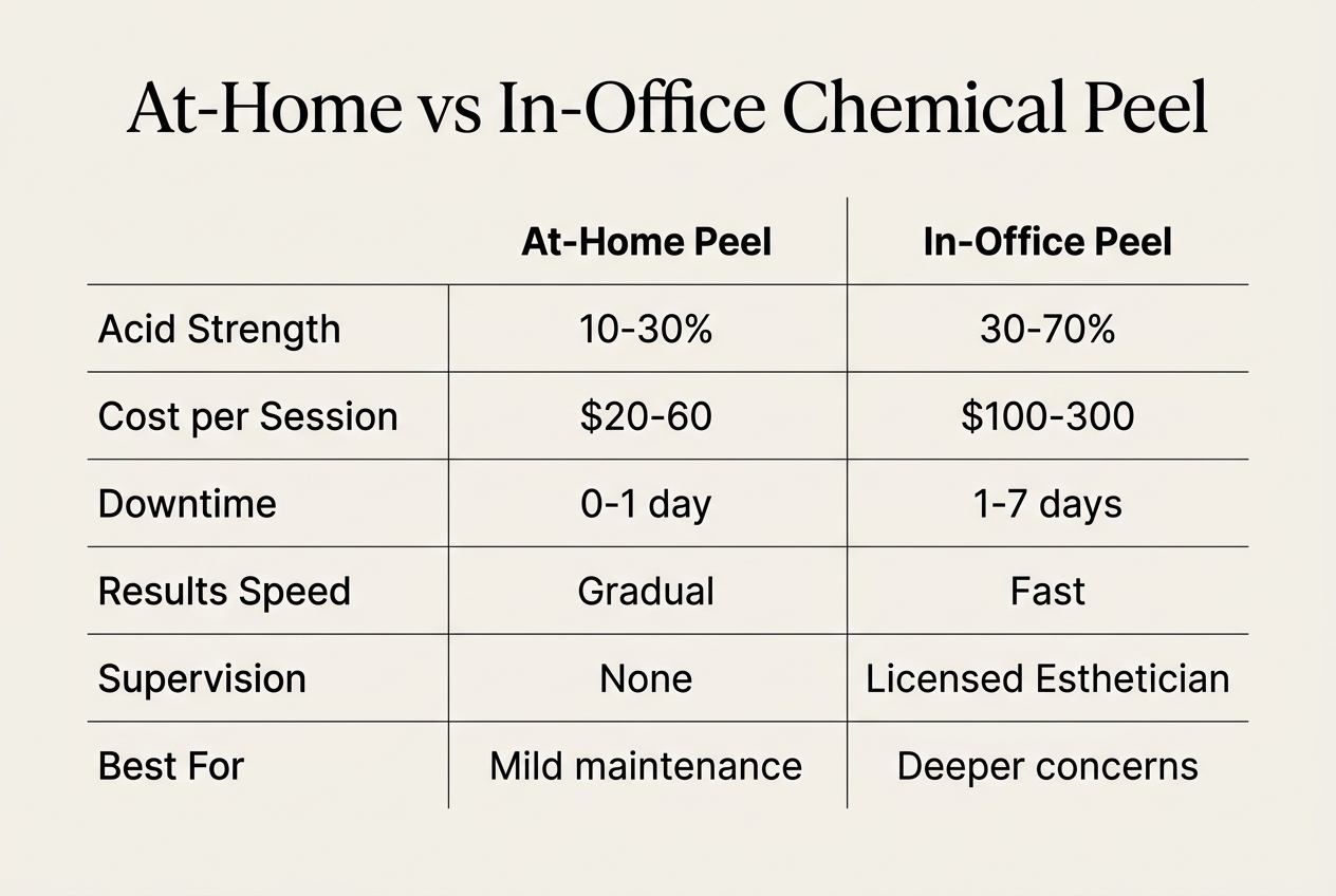 Benefits of Using a Peel at Home — at home chemical peel